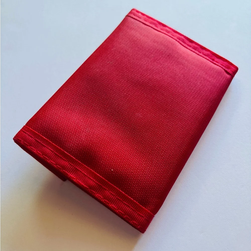 COTC | Red Velcro Weatherproof Vintage Card Holder Money Wallet | 80’s Fashion